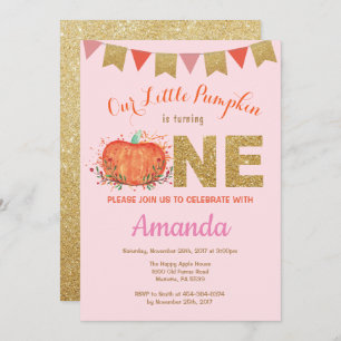 Invitation Parties scintillantes d'or d'invitation