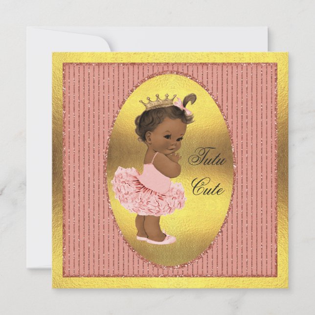 Invitation Parties scintillantes ethniques mignonnes de (Devant)