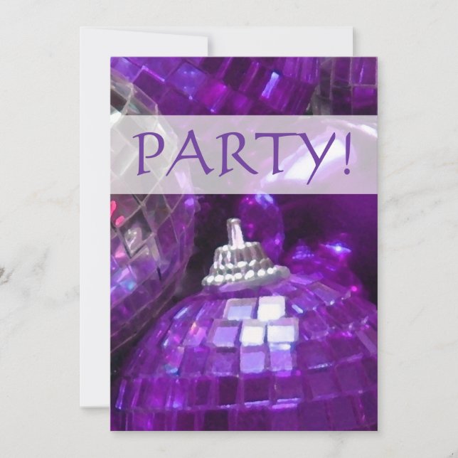 Invitation 'Party' de Purple Baubles ! (Devant)