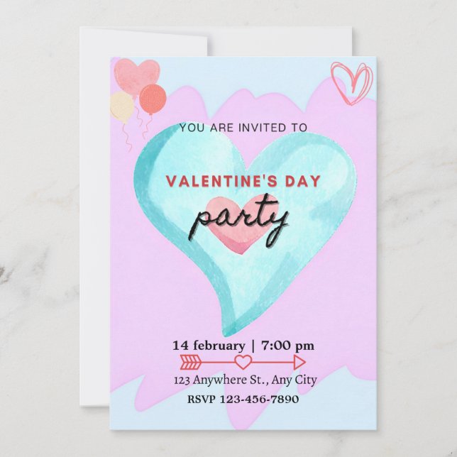 INVITATION PARTY OF LOVE AND FRIENDSHIP  (Devant)
