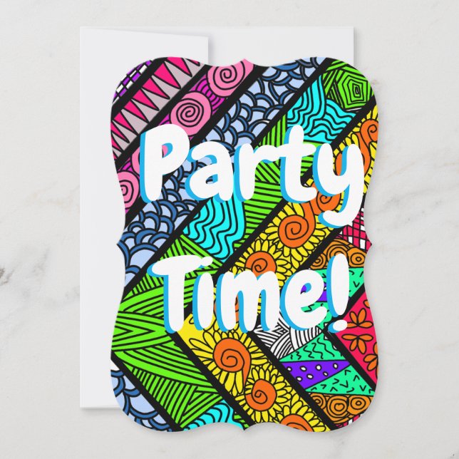 Invitation Party Time (Devant)