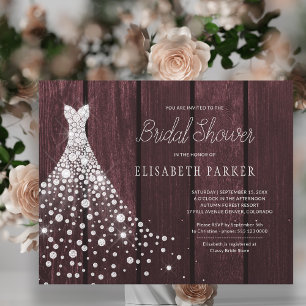 Invitation pas chère et rustique pour une soirée d