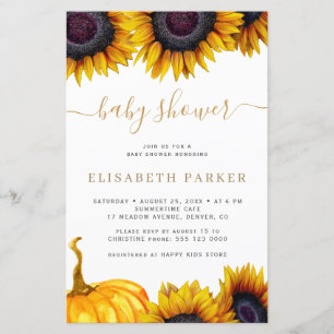 Invitation pas chère pour une baby shower thème so