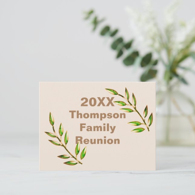 Invitation pas chère pour une réunion de famille (Debout devant)