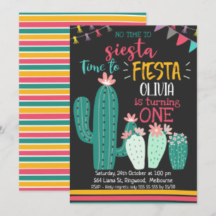 Invitation Pas Le Temps De Siesta Fiesta Anniversaire Invitat