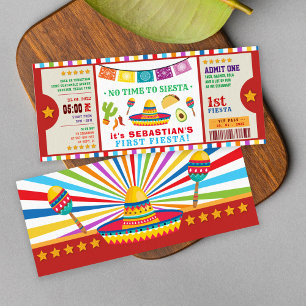 Invitation pas le temps de siesta fiesta premier anniversaire
