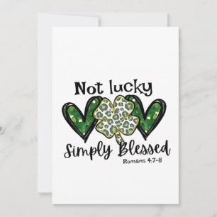 Invitation Pas Lucky, Simplement Béni Lucky Charm St Patrick