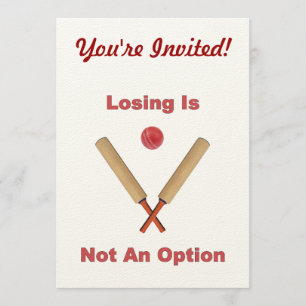 Invitation Pas un cricket en option