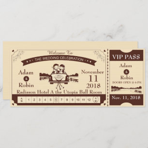 Invitation Pass VIP mariage