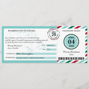 Invitation Passe-cadeau de Noël Canada