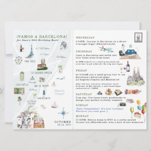 Invitation Passe d'embarquement   Week-end en Espagne Invitat