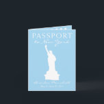 Invitation Passeport de New York 21e anniversaire<br><div class="desc">Un cadeau amusant 21ST Anniversaire Surprise! Avez-vous besoin d'une façon amusante de faire un voyage en cadeau! Envoyez un passeport avec toutes les informations. Les couleurs sont bleu clair. Ceci est pour une ville de New York, mais si vous avez un certain lieu ou un schéma de couleurs, s'il vous...</div>