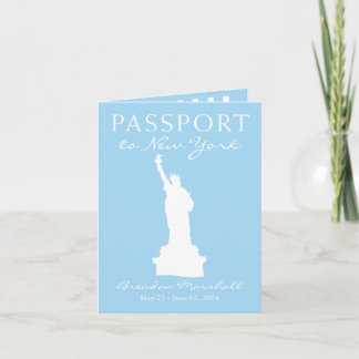 Invitation Passeport de New York 21e anniversaire