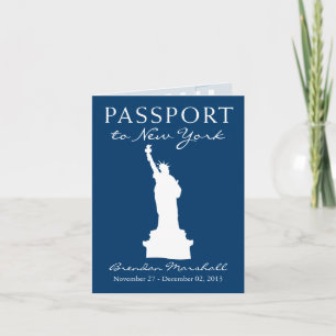 Invitation Passeport de New York 50e anniversaire