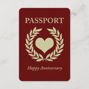 Invitation passeport joyeux anniversaire