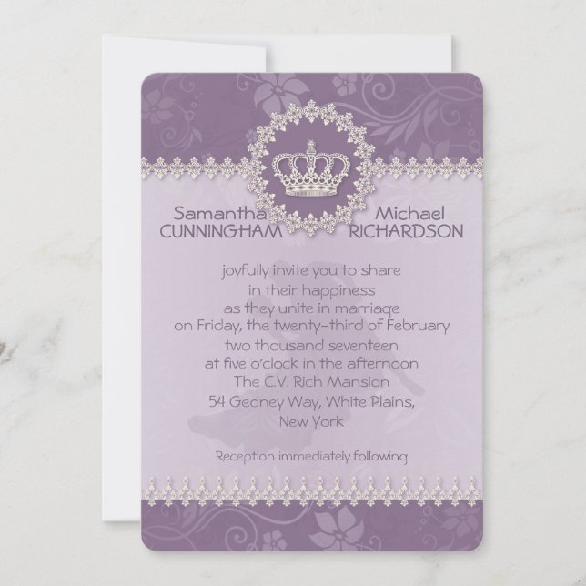 Invitation Passeport Mariage rose de 5 po x 7 po (Devant)