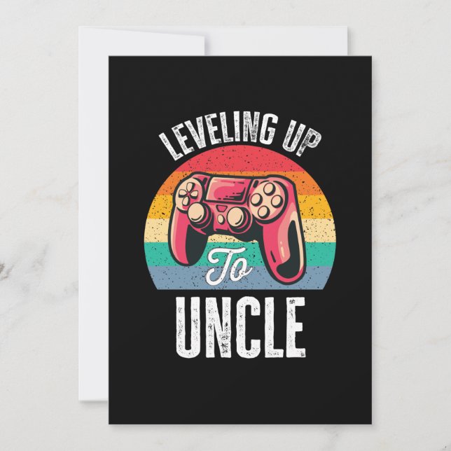 Invitation Passer au niveau supérieur pour oncle (Devant)