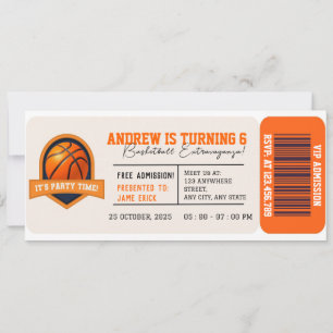 Invitation Passes d'anniversaire d'anniversaire d'une étoile