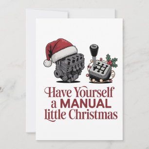 Invitation Passez un joyeux petit Noël Mécanicien
