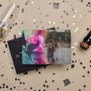 Invitation Passez unique Whimisical Rose Rose Mariage photo