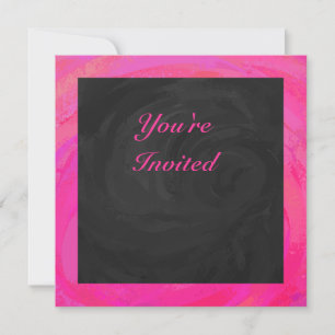 Invitation Passion Rose Personnalisé