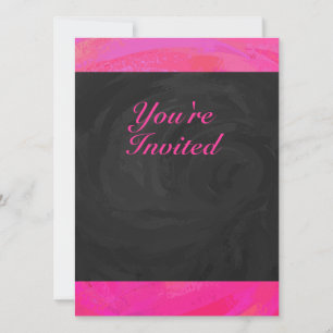 Invitation Passion rose personnalisée