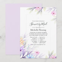 Pastel Aquarelle Floral Douche par Mail