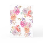 Pastel Aquarelle Mariage Chic Fleurs Shabby