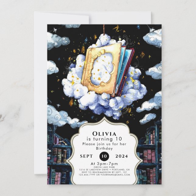 Invitation Pastel Boho Enchanted Storybook Anniversaire (Devant)