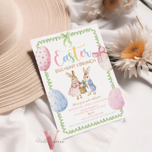 Invitation Pastel coloré dessiné à la main Fête de Brunch aux
