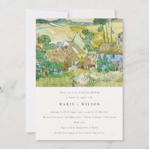 Invitation Pastel Fields Mountain Paysage Couples Douche