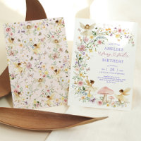 Pastel Fleur sauvage Fairy Premier Anniversaire Fê