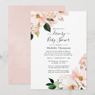 Invitation Pastel Floral Spring Drive Par Douche