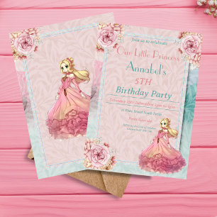 Invitation Pastel Girls Anniversaire Fête Notre Petite Prince