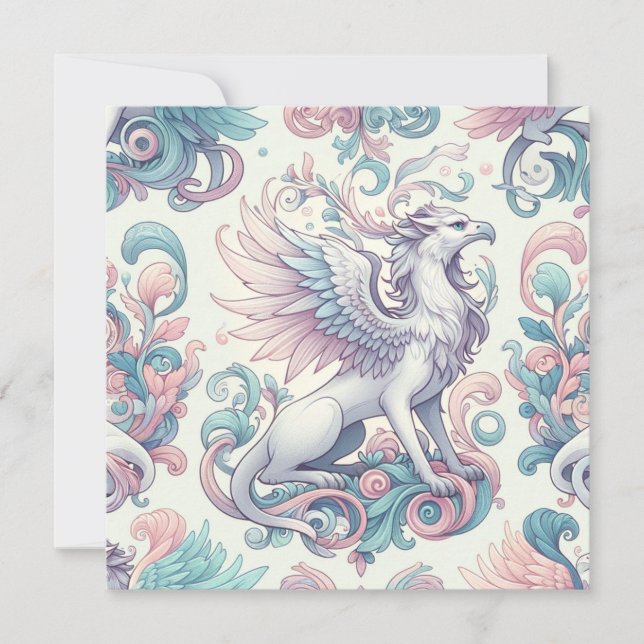 Invitation Pastel Imaginaire Griffin (Devant)