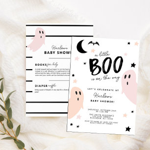 Invitation Pastel Little Boo sur le chemin Baby shower d'Hall