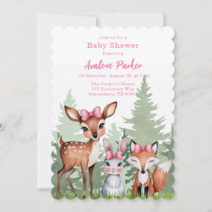 Invitation Pastel Meadow Compagnons : Oh Baby Girl Douche