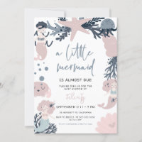 Pastel Mermaid sous le Baby shower marin