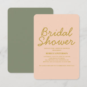 Invitation Pastel Minimal Typographie Moderne Baby Shower de 