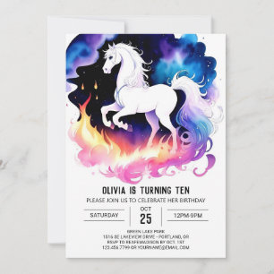 Invitation Pastel Online Horse Anniversaire