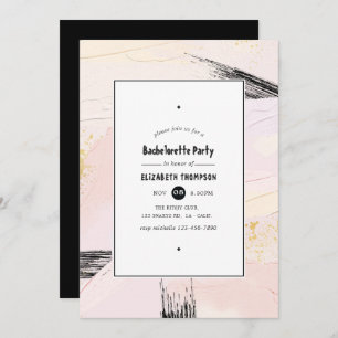 Invitation Pastel Paint Splash Bachelorette