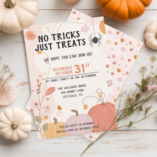 Invitation Pastel Pas de Tours Juste des Friandises pour Enfa