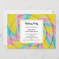 Pastel Rainbow Spiral Candy Anniversaire
