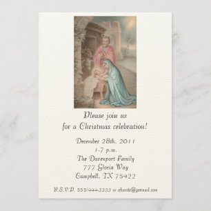 Invitation : Pastel saint de famille