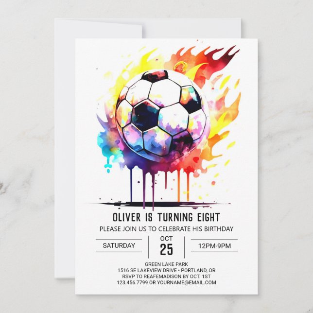 Invitation Pastel Sports Anniversaire de enfant imprimable (Devant)
