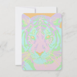 Invitation Pastel Tiger