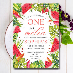 Invitation Pastèque, Un Anniversaire sur un Millio