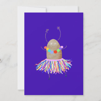 Invitation Patate dansante drôle