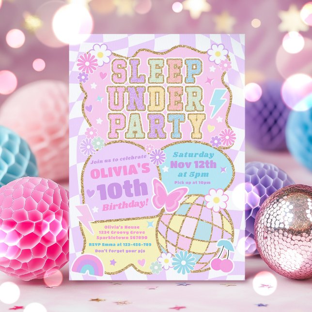 Invitation Patch de fête d'anniversaire prépa de lycée Sleepu (Créateur téléchargé)