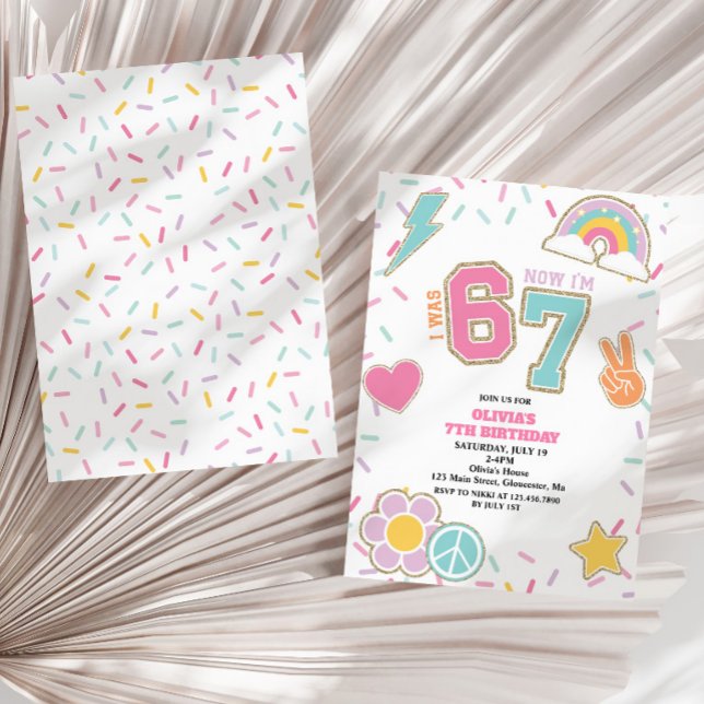 Invitation Patch Préparatoire 67  7e Anniversaire (Créateur téléchargé)